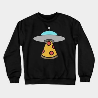 UFO Alien Abduction Pizza Party Crewneck Sweatshirt